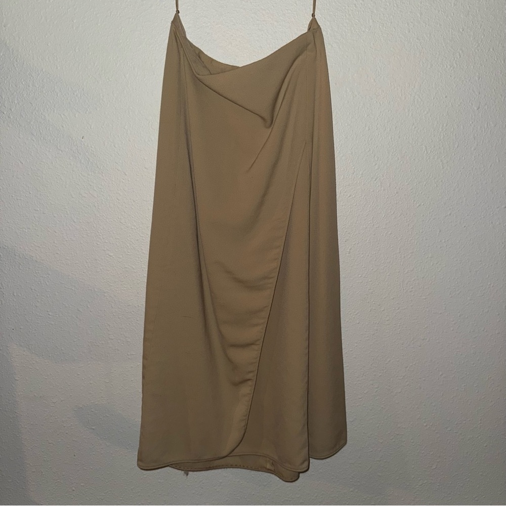 Ralph Lauren Asymmetrical Tan Skirt